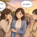ママ友グループの立ち話で陰口を聞かされ、どう返そうか困っているママ