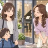 習い事の探りにモヤモヤするママのイメージ